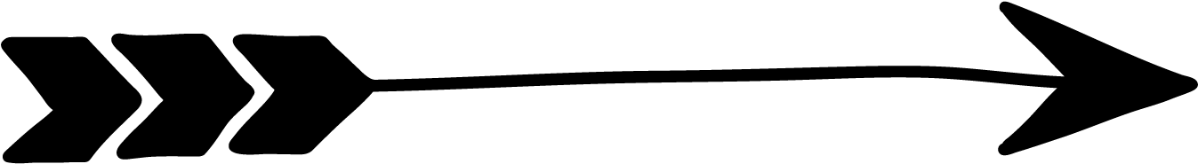 Star - Arrow Black And White Png (1800x300)