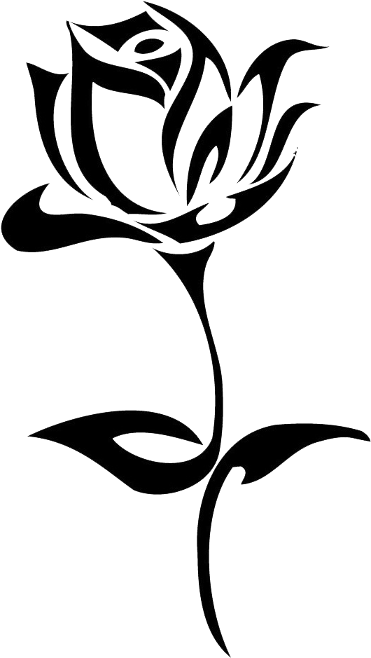 Tattoo Black Rose Drawing Clip Art - Tattoo Png (529x959)