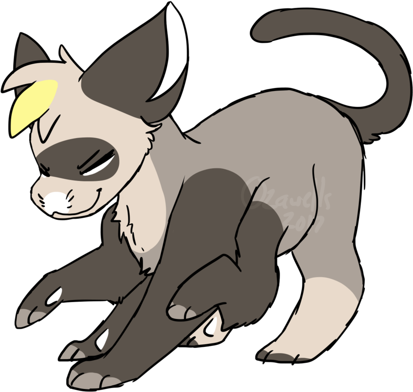 Dancing Six-legged Cat By Ozawells - Six Legged Cat Drawing (1024x887)