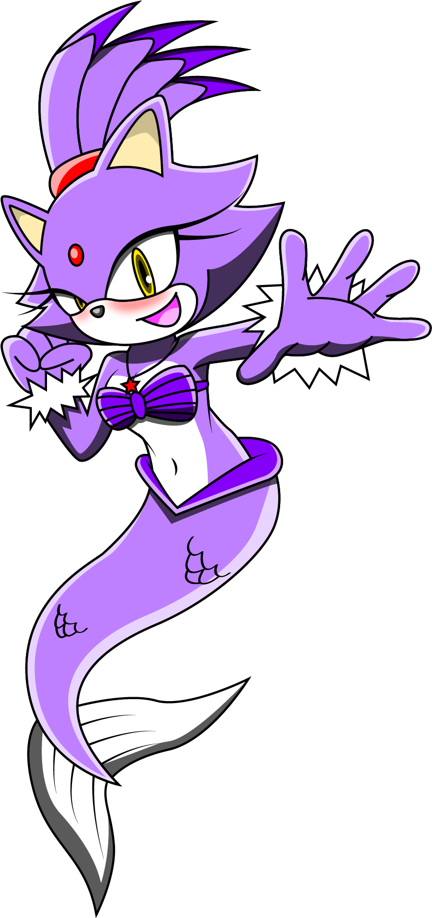Blaze The Cat-maid By Arung98 - Blaze The Cat (1350x1910)
