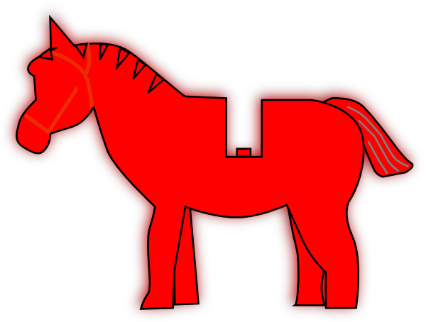 Red Horse Clip Art - Horse Red Art (600x454)