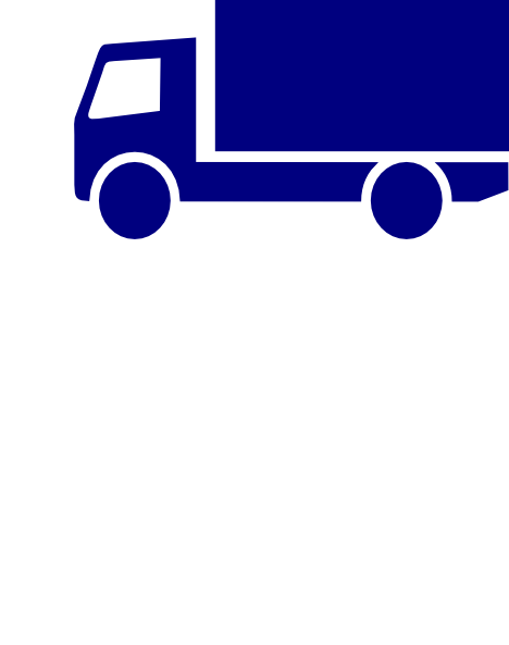 Blue Truck Clip Art (468x593)