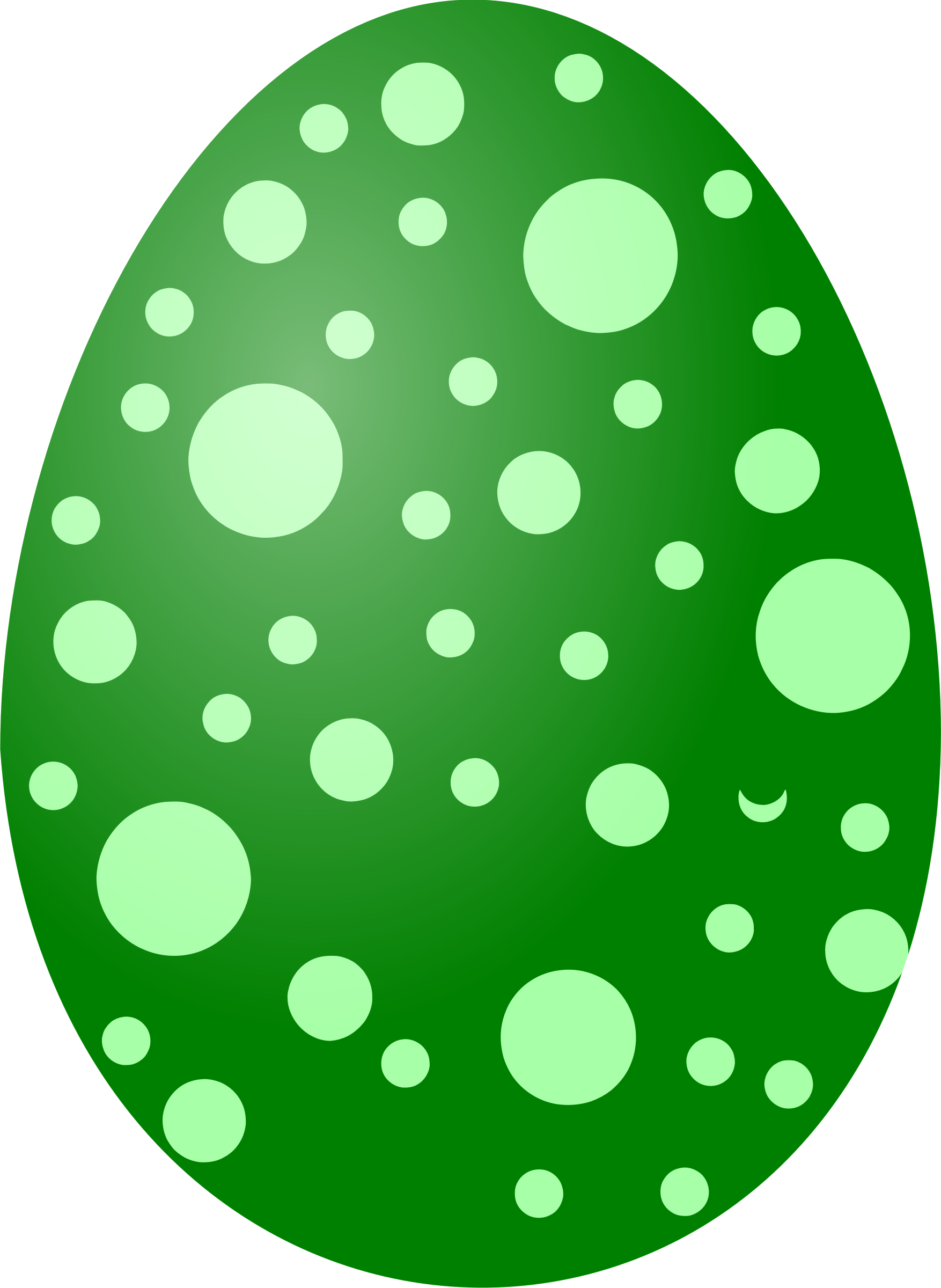Easter Eggs Clipart Green - Easter Eggs Clipart Green (1754x2400)