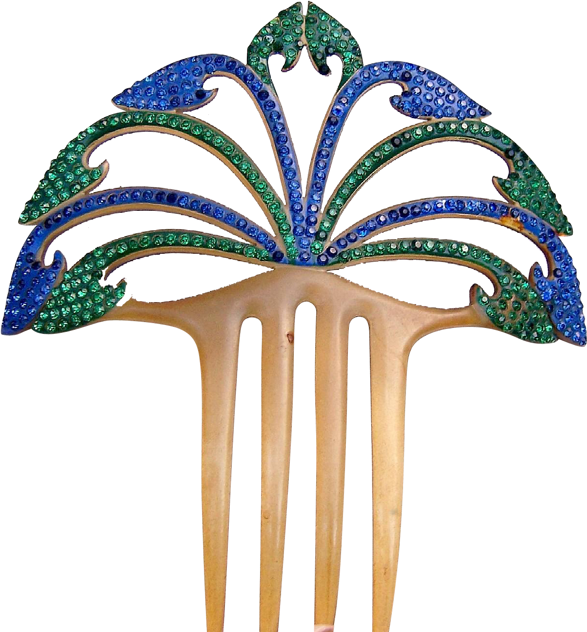 Art Deco Rhinestone Hair Comb Celluloid Hair Comb Hair - Art Deco Rhinestone Hair Comb Celluloid Hair Comb Hair (1294x1294)