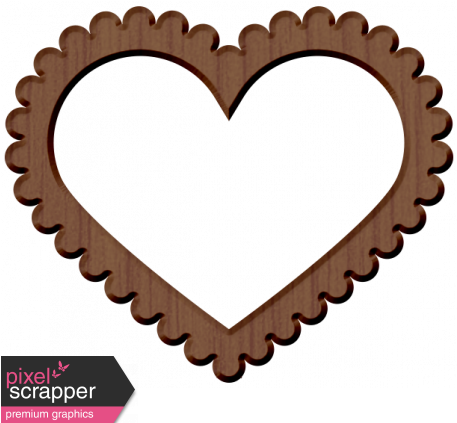 Panda Love Wood Heart Frame - Panda Love Wood Heart Frame (456x456)