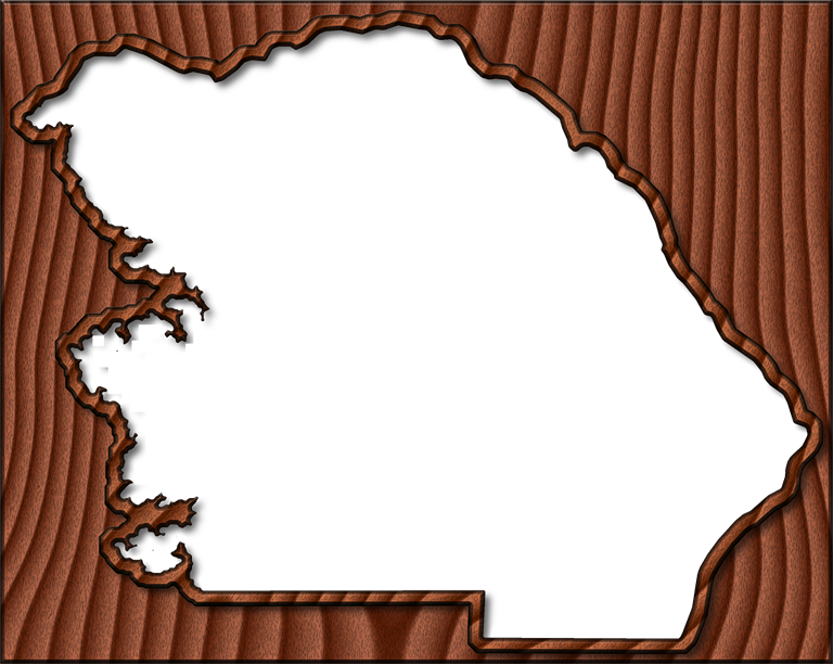 A Map Of Citrus With The Map Area Carved From A Dark - A Map Of Citrus With The Map Area Carved From A Dark (768x612)