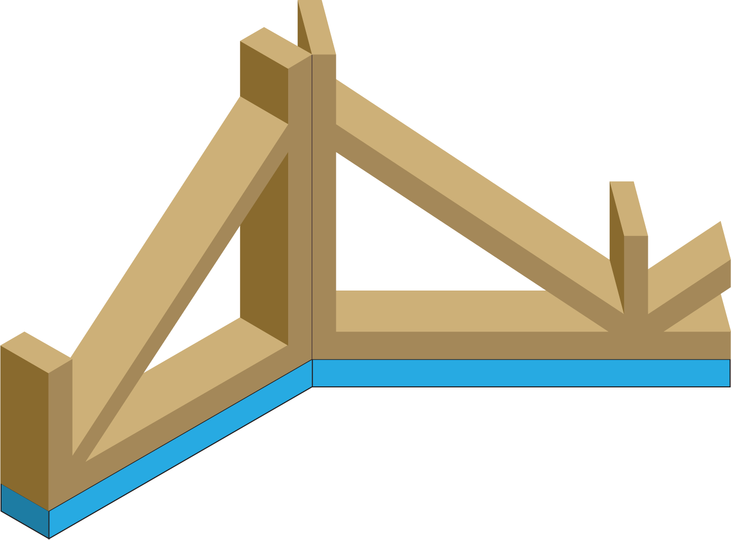 Lay Timber Beams Or Pre-constructed Frame Onto The - Lay Timber Beams Or Pre-constructed Frame Onto The (1441x1065)