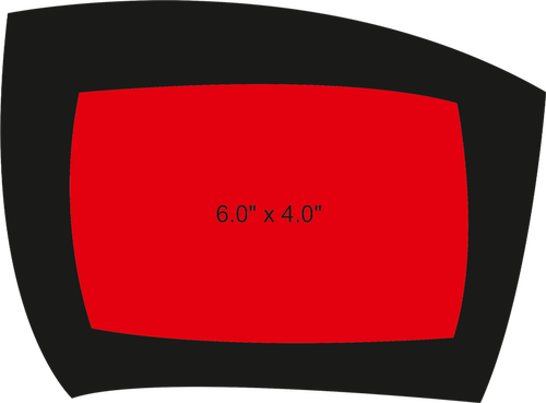 Black Mdf Wooden Table Top Frame Rpf - Black Mdf Wooden Table Top Frame Rpf (500x369)