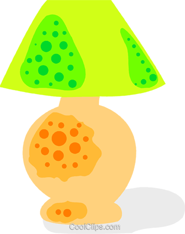 Living Room Lamp Royalty Free Vector Clip Art Illustration - Living Room Lamp Royalty Free Vector Clip Art Illustration (380x480)