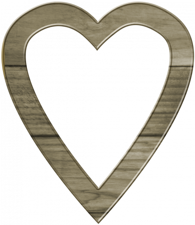 Coastal Heart Wooden Frame Graphic By Marisa Lerin - Coastal Heart Wooden Frame Graphic By Marisa Lerin (456x456)