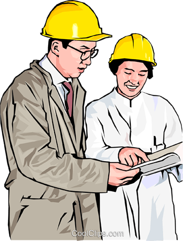 Workers In Hard Hats Discussing Plans Royalty Free - Workers In Hard Hats Discussing Plans Royalty Free (365x480)