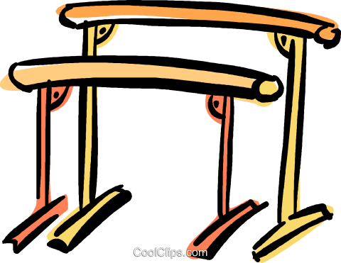 Uneven Bars Royalty Free Vector Clip Art Illustration - Uneven Bars Royalty Free Vector Clip Art Illustration (480x371)