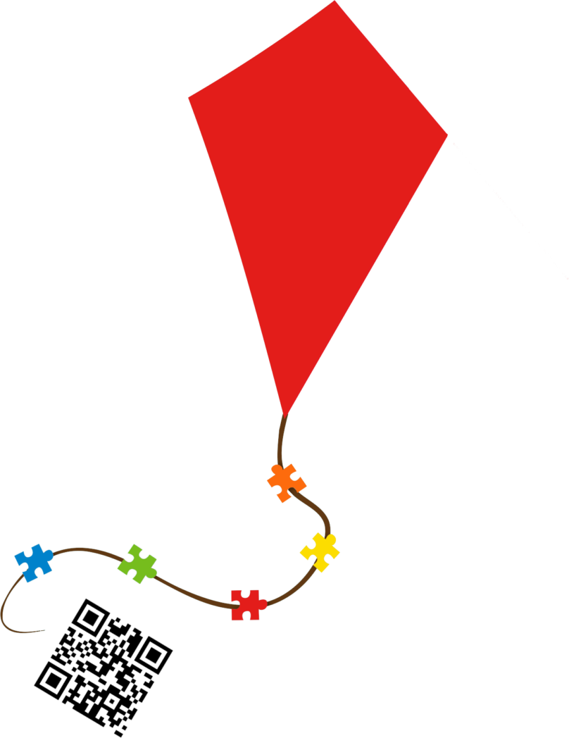 An Evening For Autism Red Kite Logo With Puzzle Pieces - An Evening For Autism Red Kite Logo With Puzzle Pieces (808x1048)