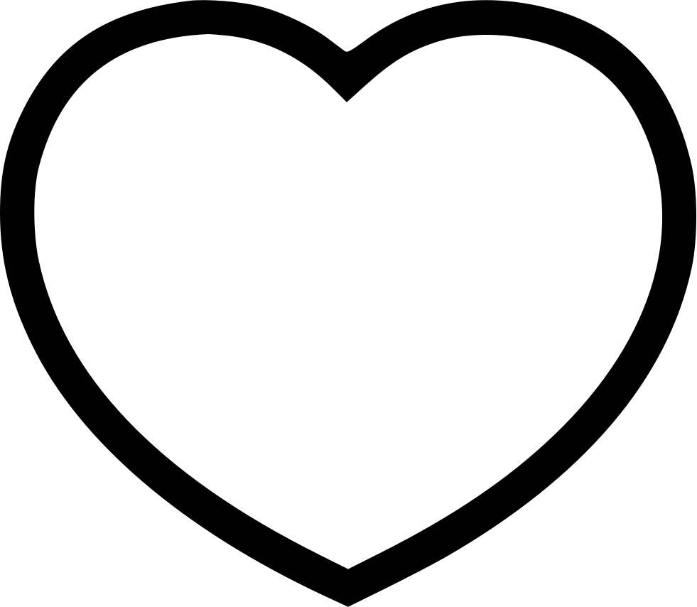 Thick Line Heart Clip Art At Clker - Thick Line Heart Clip Art At Clker (981x854)