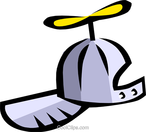 Propeller Hat Royalty Free Vector Clip Art Illustration - Propeller Hat Royalty Free Vector Clip Art Illustration (480x435)