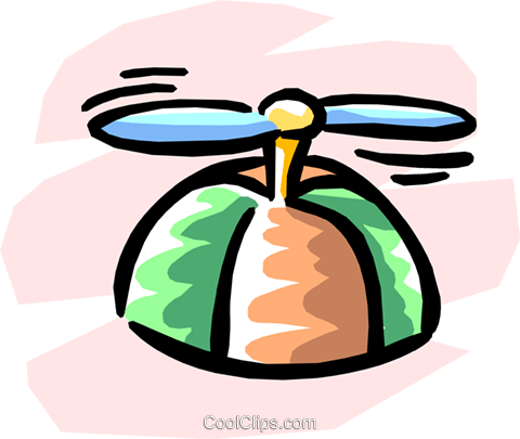 Propeller Hat Royalty Free Vector Clip Art Illustration - Propeller Hat Royalty Free Vector Clip Art Illustration (480x405)