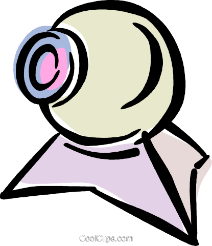 Computer Camera Royalty Free Vector Clip Art Illustration - Computer Camera Royalty Free Vector Clip Art Illustration (415x480)