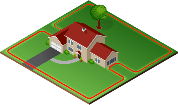 Cottage Clipart Frontyard - Cottage Clipart Frontyard (615x363)