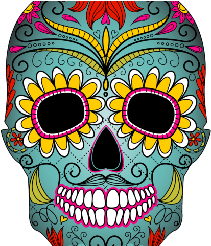 Day Of The Dead Clipart Transparent - Day Of The Dead Clipart Transparent (640x480)