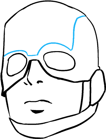 Drawing Marvel Outline - Drawing Marvel Outline (678x600)