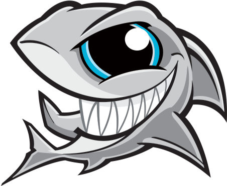 Printed Vinyl Angry Shark Smile - Printed Vinyl Angry Shark Smile (600x600)