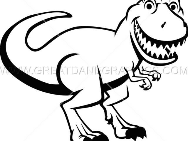 Tyrannosaurus Rex Clipart Line Art - Tyrannosaurus Rex Clipart Line Art (640x480)