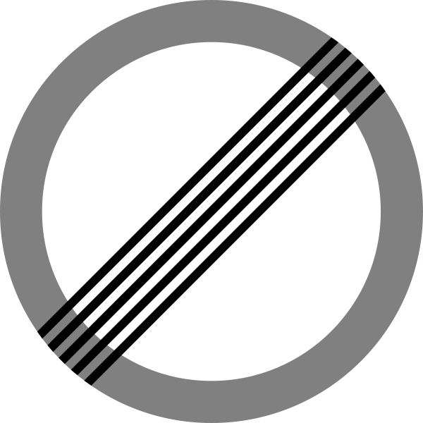 Uk Traffic Sign Derestriction - Uk Traffic Sign Derestriction (600x600)