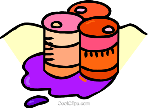 Oil Barrels Royalty Free Vector Clip Art Illustration - Oil Barrels Royalty Free Vector Clip Art Illustration (480x351)