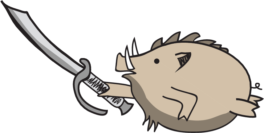 Black Collar Arms Pork Sword Logo - Black Collar Arms Pork Sword Logo (881x460)