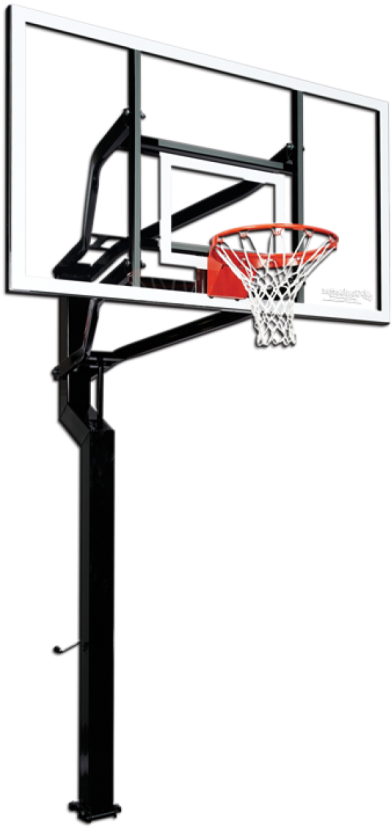 Basketball Goal Clipart Free Library From The Side - Basketball Goal Clipart Free Library From The Side (400x869)