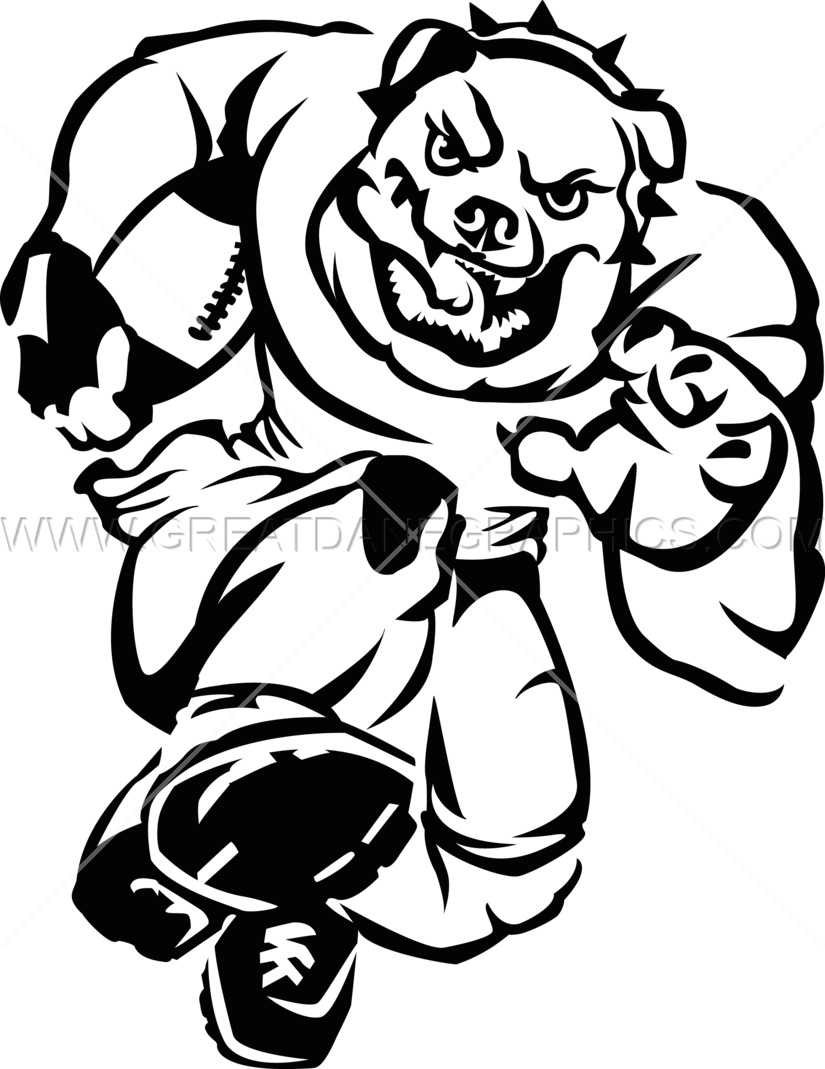 Bulldog Football Charge - Bulldog Football Charge (825x1069)