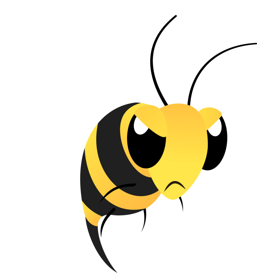 Angry Bee Clip Art - Angry Bee Clip Art (867x921)