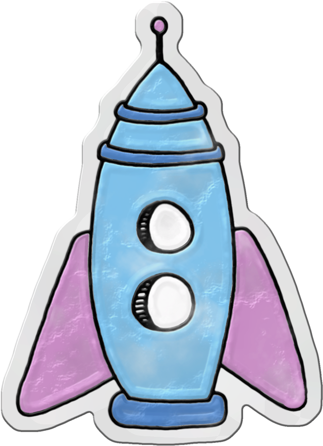 Klund Myblueperiod Stickerspaceship2 - Klund Myblueperiod Stickerspaceship2 (776x1024)