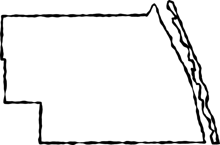 A Map Of Indian River With A Black Squiggle Outline - A Map Of Indian River With A Black Squiggle Outline (768x506)