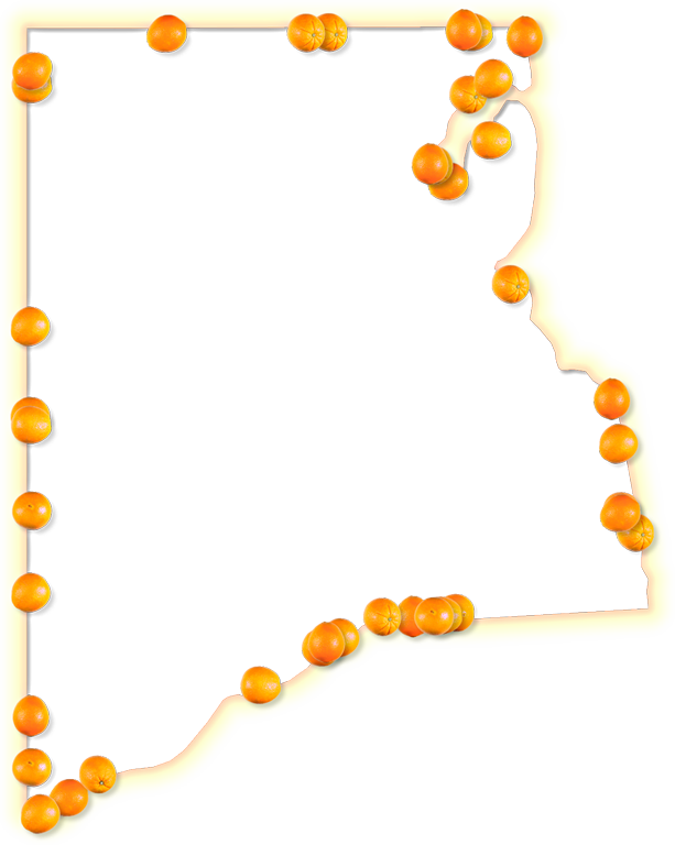 A Map Of Clay With A Yellow-orange Glow Border And - A Map Of Clay With A Yellow-orange Glow Border And (613x768)