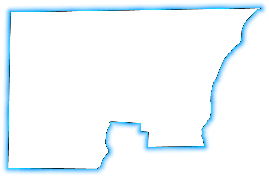 A Turquoise Glow Outline Map Of Holmes - A Turquoise Glow Outline Map Of Holmes (1024x673)