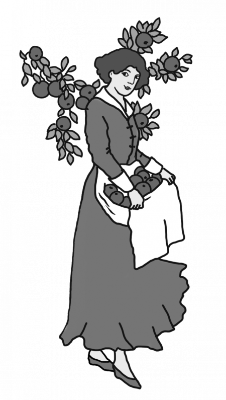 Victorian Clipart Harvest - Victorian Clipart Harvest (450x795)