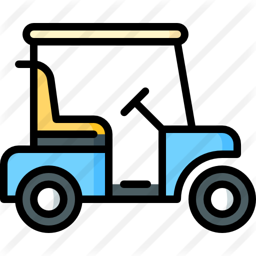 Golf Cart Free Icon - Golf Cart Free Icon (512x512)