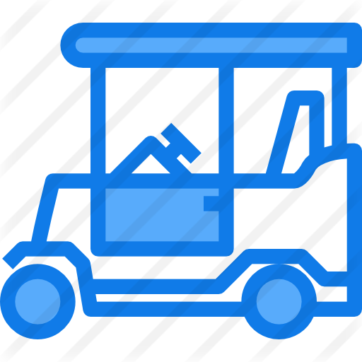 Golf Cart Free Icon - Golf Cart Free Icon (512x512)