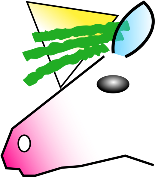 Leaf Unicorn Point Color Head - Leaf Unicorn Point Color Head (572x750)