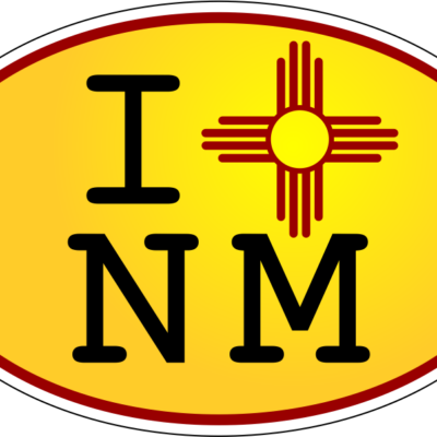 I Zia Nm Yellow Oval Decal - I Zia Nm Yellow Oval Decal (400x400)