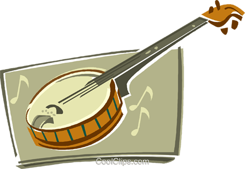Banjo Royalty Free Vector Clip Art Illustration - Banjo Royalty Free Vector Clip Art Illustration (480x332)