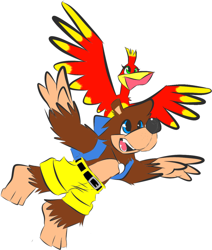 Banner Royalty Free Library And Kazooie Take Flight - Banner Royalty Free Library And Kazooie Take Flight (824x970)