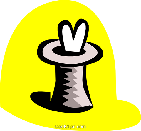 Magician's Hat Royalty Free Vector Clip Art Illustration - Magician's Hat Royalty Free Vector Clip Art Illustration (480x448)