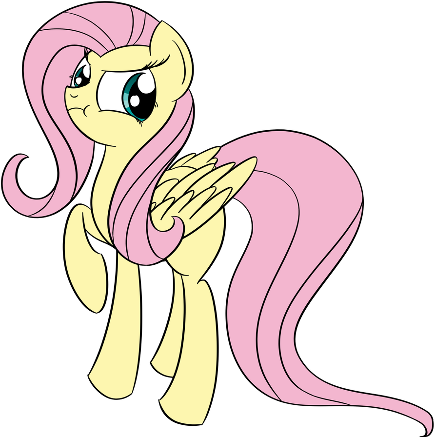 Fluttershy Pouting By Datapony - Fluttershy Pouting By Datapony (892x896)