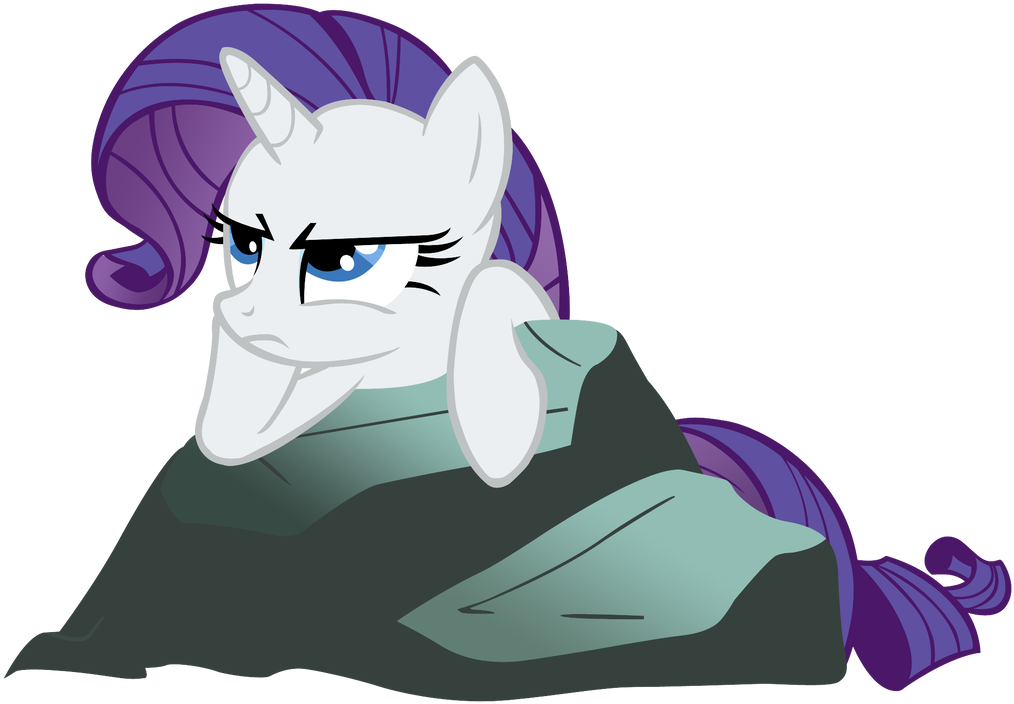 Rarity Pouting On A Rock By Cloudyglow - Rarity Pouting On A Rock By Cloudyglow (1024x716)