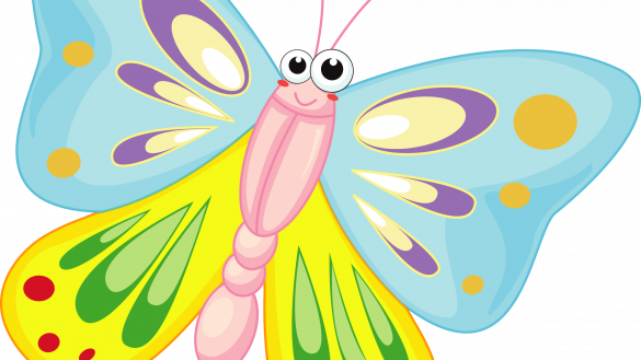 Greatest Butterfly Cartoon Pics Clipart - Greatest Butterfly Cartoon Pics Clipart (585x329)