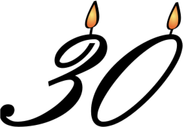 30th Birthday Clipart - 30th Birthday Clipart (640x480)