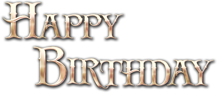 Happy Birthday 3d Text Png - Happy Birthday 3d Text Png (736x316)