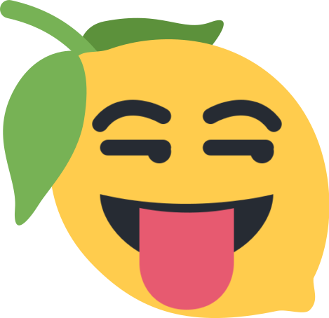 Lemon Emoji Sticking Tongue Out While Looking To The - Lemon Emoji Sticking Tongue Out While Looking To The (469x454)